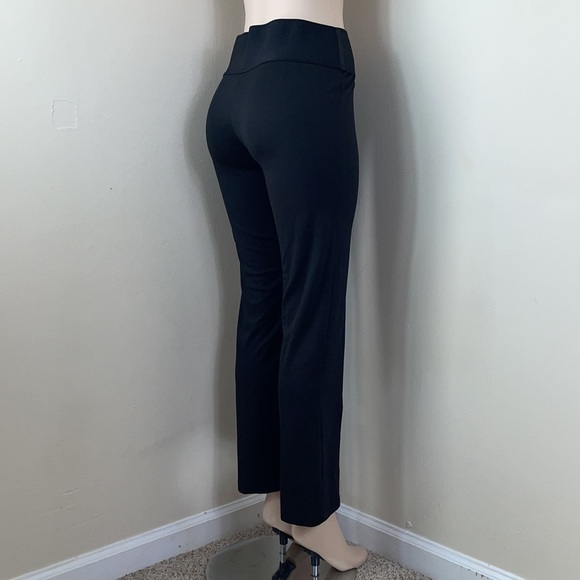Black High Waist Tummy Control Pull On Work Pant - Picture 7 of 14